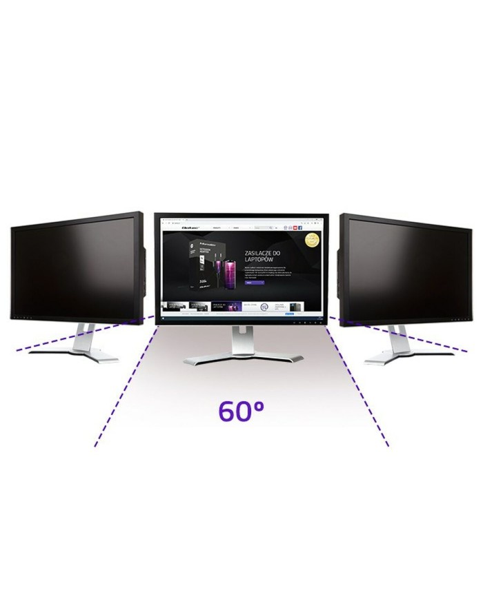 Supporto da Tavolo per Schermo Qoltec 51057 23"