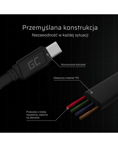 Cavo USB Green Cell KABGC03 Nero 25 cm Cavo USB Green Cell KABGC03 Nero 25 cm