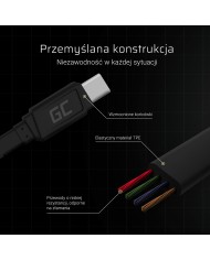 Cavo USB Green Cell KABGC03 Nero 25 cm Cavo USB Green Cell KABGC03 Nero 25 cm