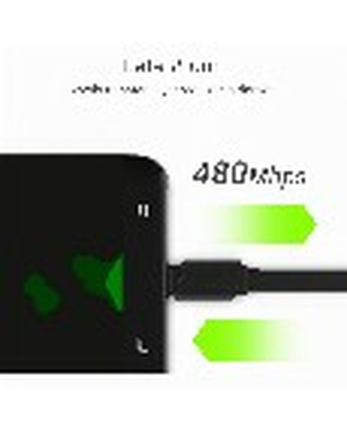 Cavo USB Green Cell KABGC03 Nero 25 cm Cavo USB Green Cell KABGC03 Nero 25 cm