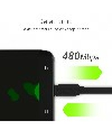 Cavo USB Green Cell KABGC03 Nero 25 cm Cavo USB Green Cell KABGC03 Nero 25 cm