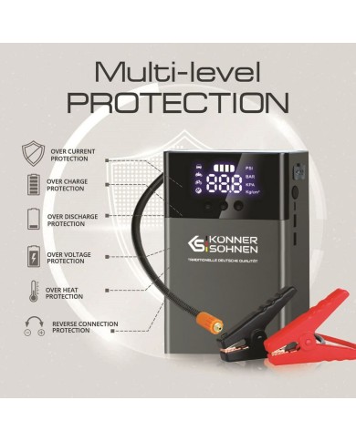 Avviatore per Batteria Auto Könner & Söhnen KSJSP-1200 Avviatore per Batteria Auto Könner & Söhnen KSJSP-1200