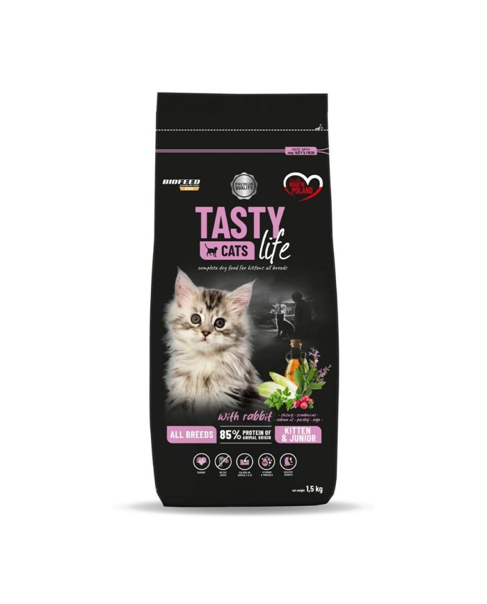 Cibo per gatti Biofeed Tasty Cats Life Coniglio 1,5 Kg Cibo per gatti Biofeed Tasty Cats Life Coniglio 1,5 Kg