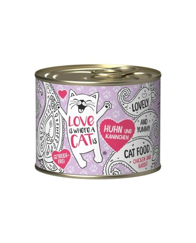 Cibo per gatti LOVE IS WHERE A CAT IS 2191340 Pollo 200 g