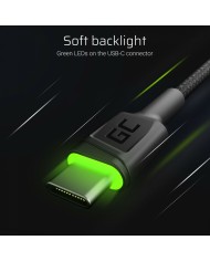 Cavo USB Green Cell KABGC13 Nero Verde 2 m