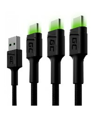 Cavo USB Green Cell KABGCSET03 Nero 2 m Cavo USB Green Cell KABGCSET03 Nero 2 m