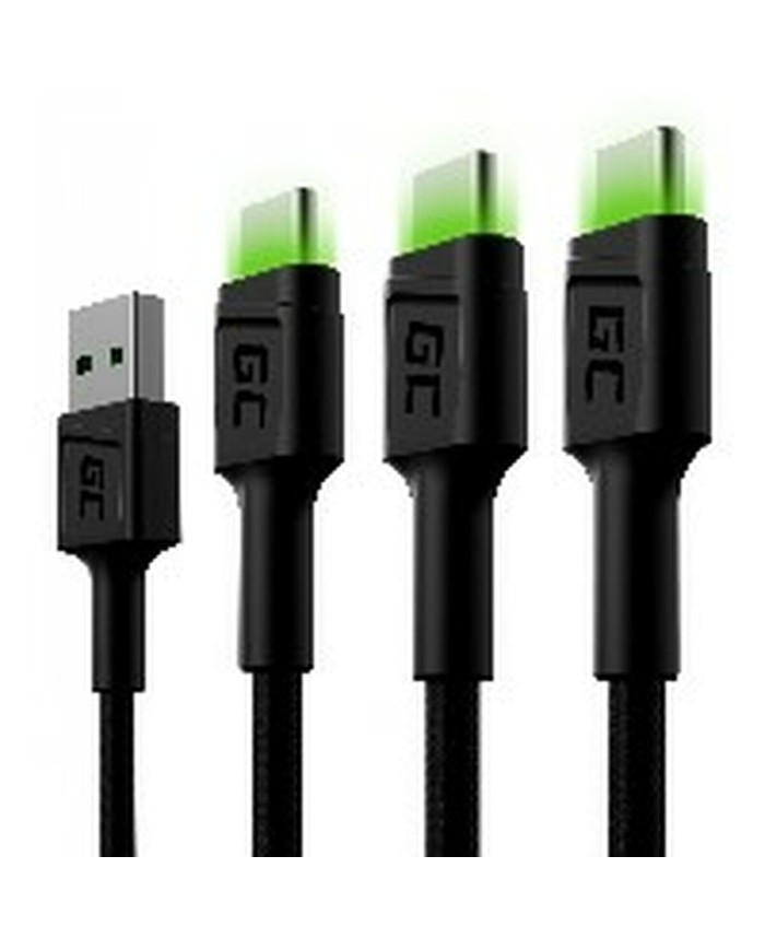 Cavo USB Green Cell KABGCSET03 Nero 2 m