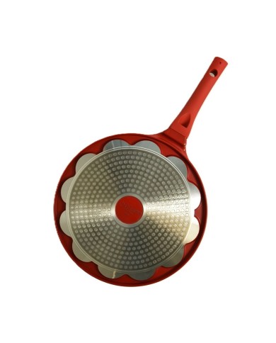 Padella Feel Maestro MR-1222-A Nero Rosso Alluminio Ø 26 cm