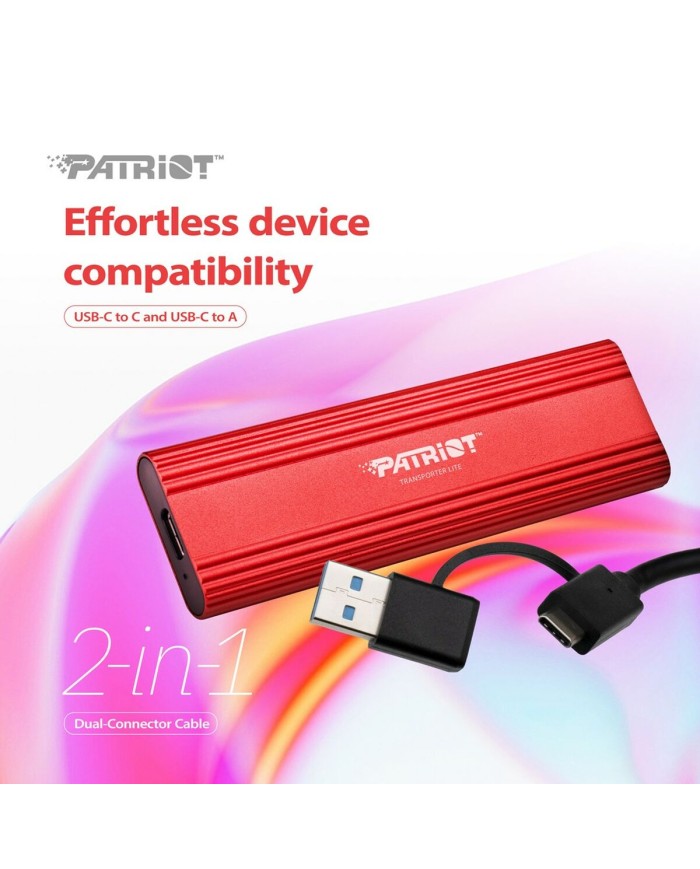 Hard Disk Esterno Patriot Memory PTPL2TBPEC Rosso 2 TB SSD Hard Disk Esterno Patriot Memory PTPL2TBPEC Rosso 2 TB SSD