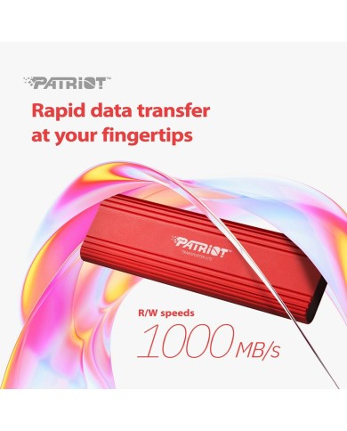 Hard Disk Esterno Patriot Memory PTPL2TBPEC Rosso 2 TB SSD