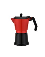 Caffettiera Italiana Feel Maestro MR-1657-9 Nero Rosso Alluminio 450 ml 9 Tazze Caffettiera Italiana Feel Maestro MR-1657-9 Nero Rosso Alluminio 450 ml 9 Tazze