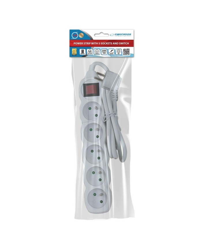 Ciabatta Multipresa Esperanza ELK214W (1,50 m)