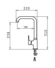 Kitchen Tap Pyramis 090 923 138 Vaniglia
