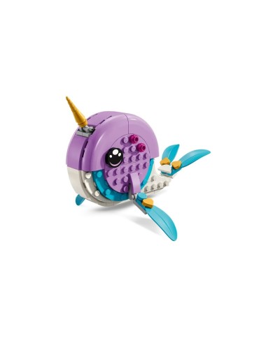 Set di Costruzioni Lego Dreamzzz 71472 Izzie's Narwhal Hot-Air Balloon Multicolore 156 Pezzi