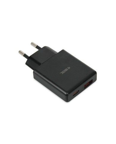 Caricabatterie da Parete Ibox ILUC43B Nero 30 W (1 Unità) Caricabatterie da Parete Ibox ILUC43B Nero 30 W (1 Unità)