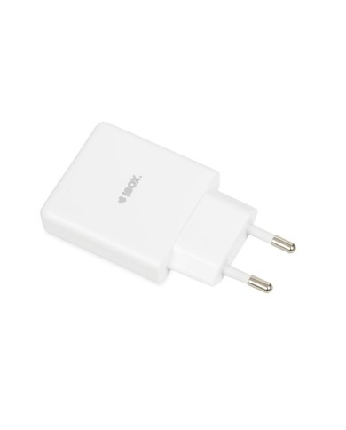 Caricabatterie da Parete Ibox ILUC43W Bianco 30 W (1 Unità) Caricabatterie da Parete Ibox ILUC43W Bianco 30 W (1 Unità)