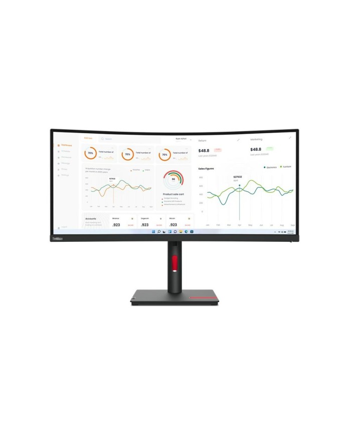 Monitor Lenovo 63D4ZAT1EU Wide Quad HD 34" Monitor Lenovo 63D4ZAT1EU Wide Quad HD 34"