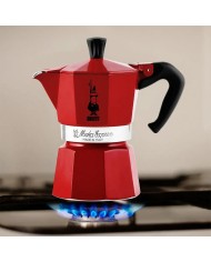 Caffettiera Italiana Bialetti Winter Wonderland Rosso Argentato Alluminio 3 Tazze Caffettiera Italiana Bialetti Winter Wonderland Rosso Argentato Alluminio 3 Tazze