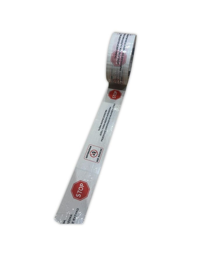 Nastro Adesivo Taśma STOP Bianco Rosso Nastro Adesivo Taśma STOP Bianco Rosso