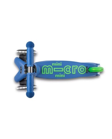 Monopattino Scooter Micro Mini DELUXE LED Crystal Blue Azzurro
