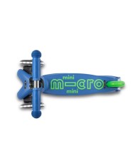 Monopattino Scooter Micro Mini DELUXE LED Crystal Blue Azzurro