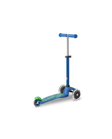 Monopattino Scooter Micro Mini DELUXE LED Crystal Blue Azzurro