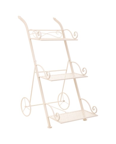 Supporto per Vaso Alexandra House Living Bianco Metallo Ferro 25 x 32 x 55 cm Supporto per Vaso Alexandra House Living Bianco Metallo Ferro 25 x 32 x 55 cm