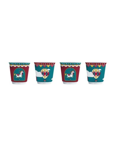 Set di Tazze da Caffè Bialetti Winter Wonderland Turchese Porcellana 90 ml 4 Unità Set di Tazze da Caffè Bialetti Winter Wonderland Turchese Porcellana 90 ml 4 Unità