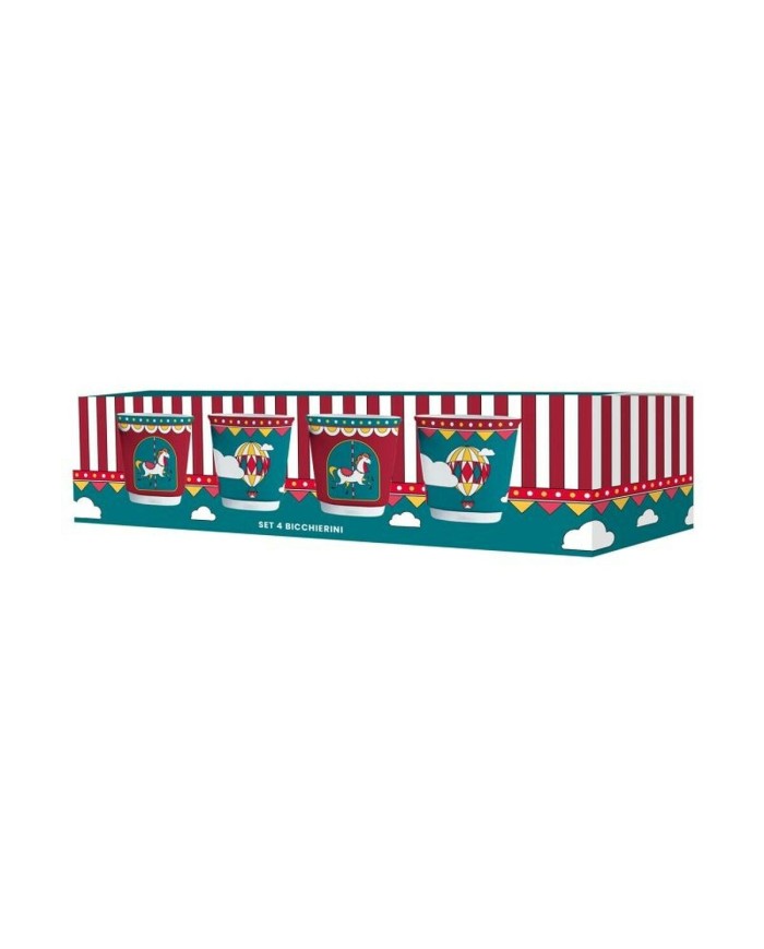 Set di Tazze da Caffè Bialetti Winter Wonderland Turchese Porcellana 90 ml 4 Unità