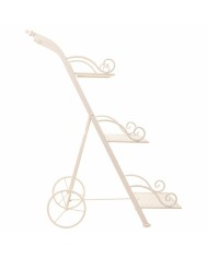 Supporto per Vaso Alexandra House Living Bianco Metallo Ferro 25 x 32 x 55 cm