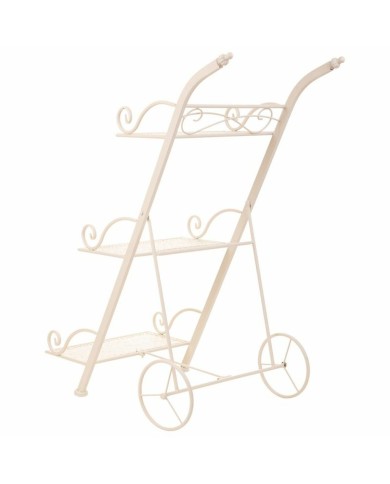 Supporto per Vaso Alexandra House Living Bianco Metallo Ferro 25 x 32 x 55 cm Supporto per Vaso Alexandra House Living Bianco Metallo Ferro 25 x 32 x 55 cm