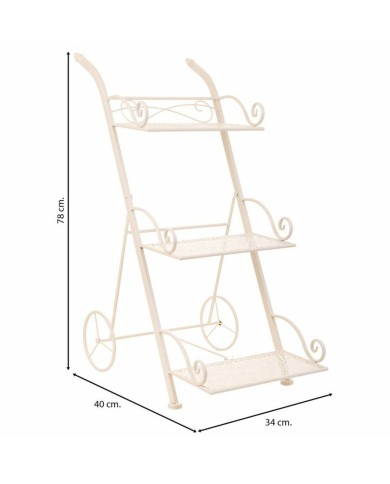 Supporto per Vaso Alexandra House Living Bianco Metallo Ferro 25 x 32 x 55 cm Supporto per Vaso Alexandra House Living Bianco Metallo Ferro 25 x 32 x 55 cm