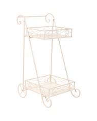 Supporto per Vaso Alexandra House Living Bianco Metallo Ferro 25 x 32 x 55 cm