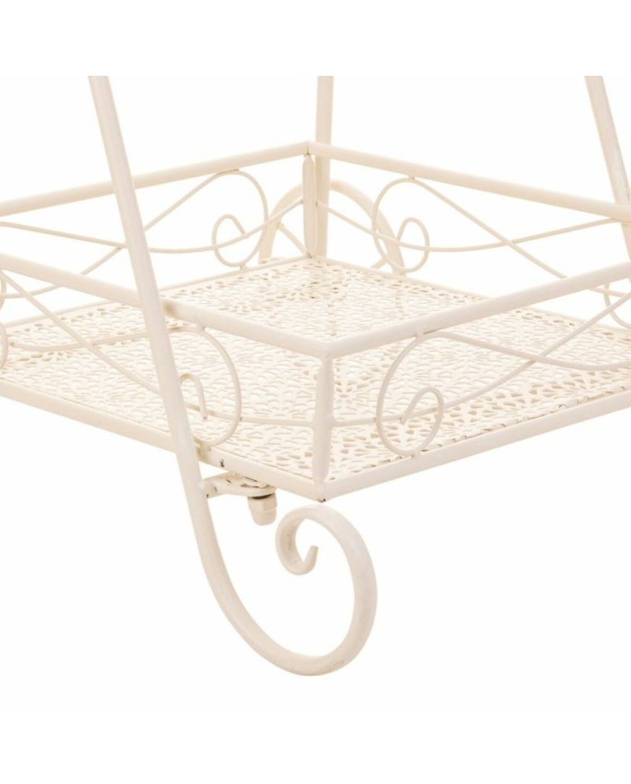 Supporto per Vaso Alexandra House Living Bianco Metallo Ferro 23 x 65 x 28 cm