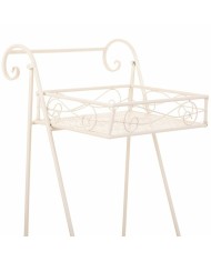 Supporto per Vaso Alexandra House Living Bianco Metallo Ferro 23 x 65 x 28 cm