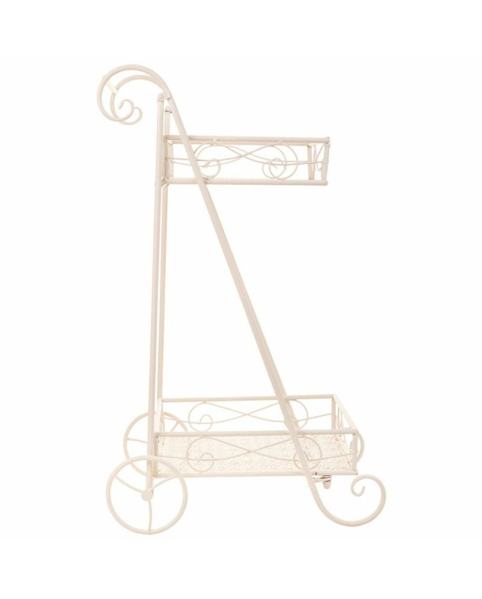 Supporto per Vaso Alexandra House Living Bianco Metallo Ferro 23 x 65 x 28 cm