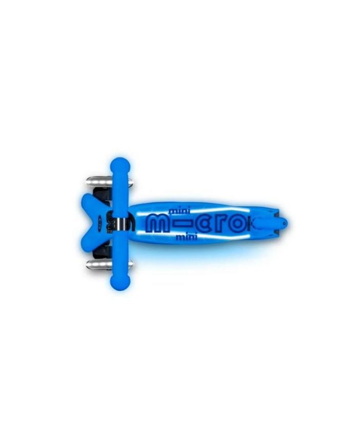 Monopattino Scooter Micro Deluxe Glow LED Plus Verde Grigio Turchese Argentato