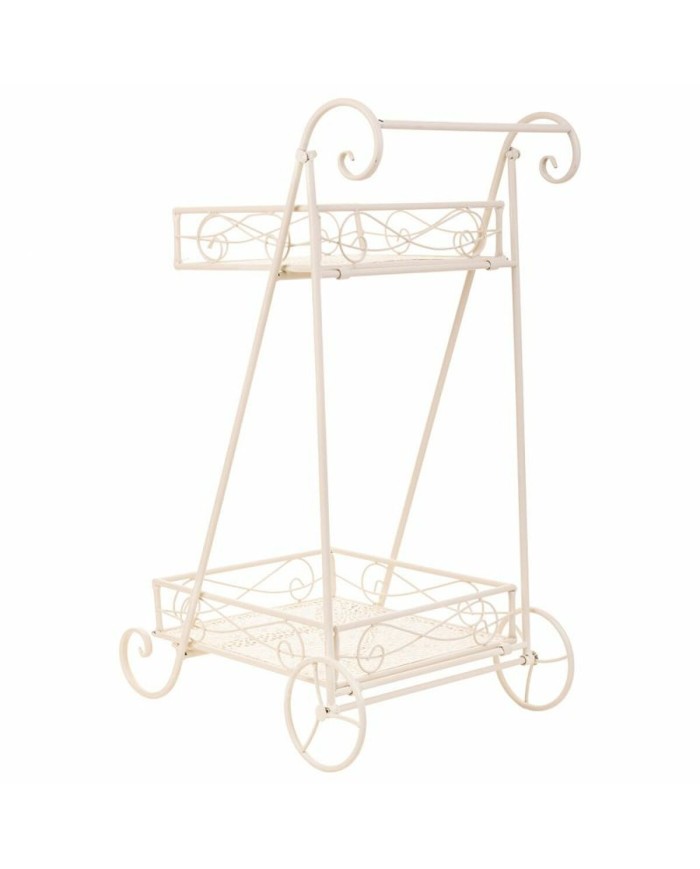 Supporto per Vaso Alexandra House Living Bianco Metallo Ferro 23 x 65 x 28 cm