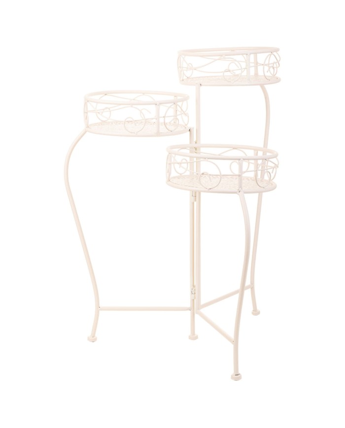 Supporto per Vaso Alexandra House Living Bianco Metallo Ferro 34 x 76 x 40 cm Supporto per Vaso Alexandra House Living Bianco Metallo Ferro 34 x 76 x 40 cm