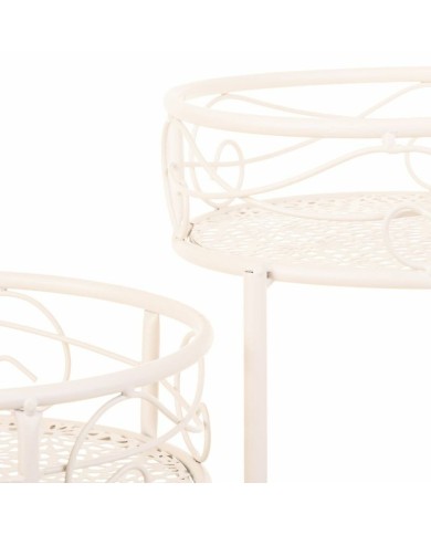 Supporto per Vaso Alexandra House Living Bianco Metallo Ferro 34 x 76 x 40 cm Supporto per Vaso Alexandra House Living Bianco Metallo Ferro 34 x 76 x 40 cm