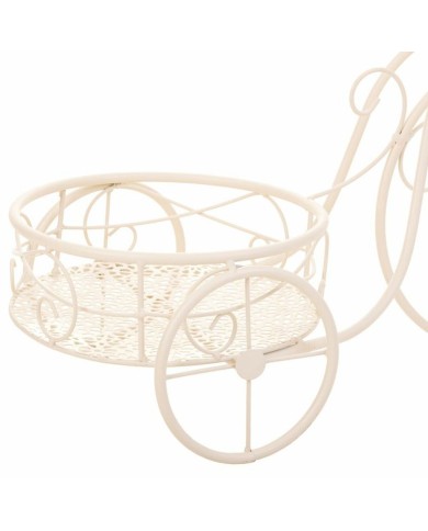 Supporto per Vaso Alexandra House Living Bianco Metallo Ferro Bicicletta 30 x 61 x 55 cm Supporto per Vaso Alexandra House Living Bianco Metallo Ferro Bicicletta 30 x 61 x 55 cm