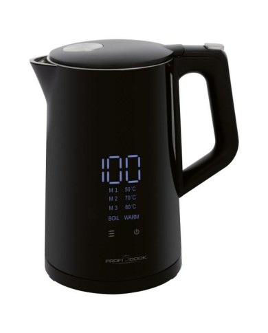 Bollitore Proficook PC-WKS 1243 Nero Acciaio inossidabile 2200 W 1,7 L