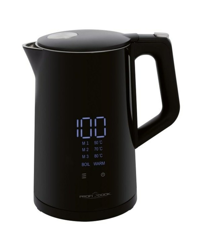 Bollitore Proficook PC-WKS 1243 Nero Acciaio inossidabile 2200 W 1,7 L Bollitore Proficook PC-WKS 1243 Nero Acciaio inossidabile 2200 W 1,7 L