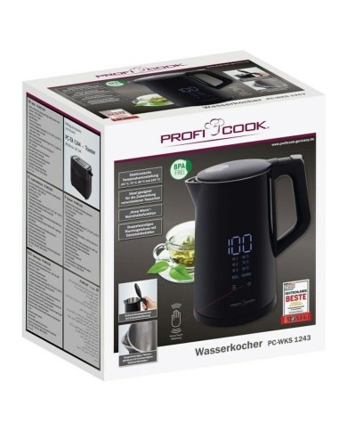 Bollitore Proficook PC-WKS 1243 Nero Acciaio inossidabile 2200 W 1,7 L