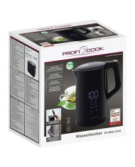 Bollitore Proficook PC-WKS 1243 Nero Acciaio inossidabile 2200 W 1,7 L Bollitore Proficook PC-WKS 1243 Nero Acciaio inossidabile 2200 W 1,7 L