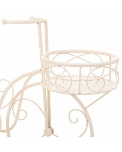 Supporto per Vaso Alexandra House Living Bianco Metallo Ferro Bicicletta 30 x 61 x 55 cm Supporto per Vaso Alexandra House Living Bianco Metallo Ferro Bicicletta 30 x 61 x 55 cm