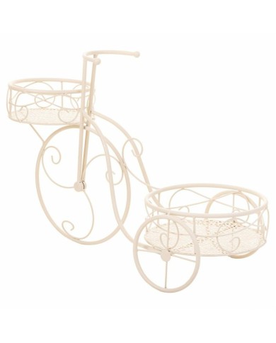 Supporto per Vaso Alexandra House Living Bianco Metallo Ferro Bicicletta 30 x 61 x 55 cm Supporto per Vaso Alexandra House Living Bianco Metallo Ferro Bicicletta 30 x 61 x 55 cm