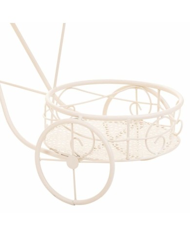 Supporto per Vaso Alexandra House Living Bianco Metallo Ferro Bicicletta 28 x 28 x 28 cm Supporto per Vaso Alexandra House Living Bianco Metallo Ferro Bicicletta 28 x 28 x 28 cm