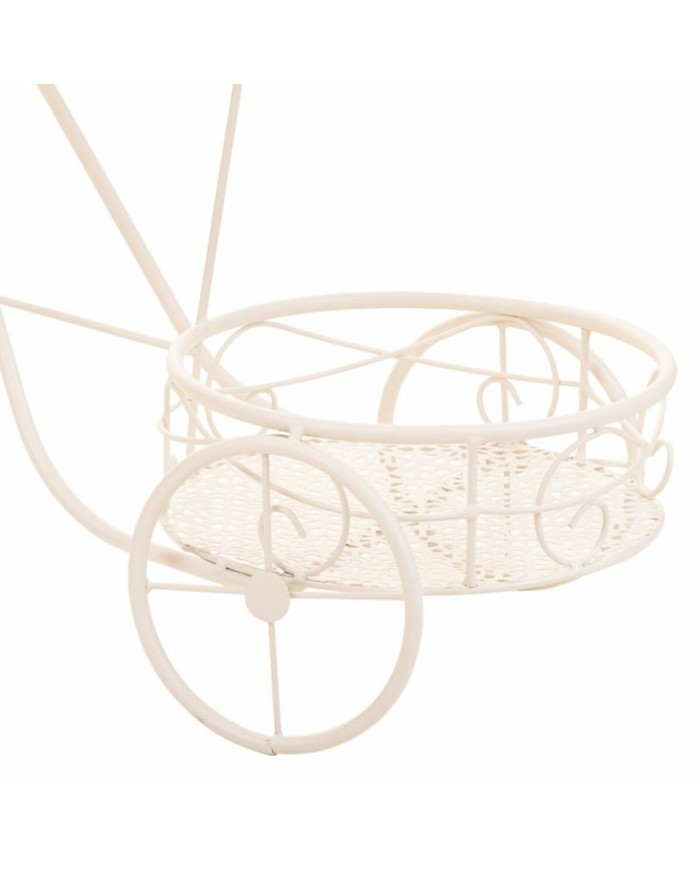 Supporto per Vaso Alexandra House Living Bianco Metallo Ferro Bicicletta 28 x 28 x 28 cm Supporto per Vaso Alexandra House Living Bianco Metallo Ferro Bicicletta 28 x 28 x 28 cm