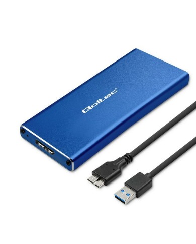 Scatola Esterna Qoltec 51832 Azzurro